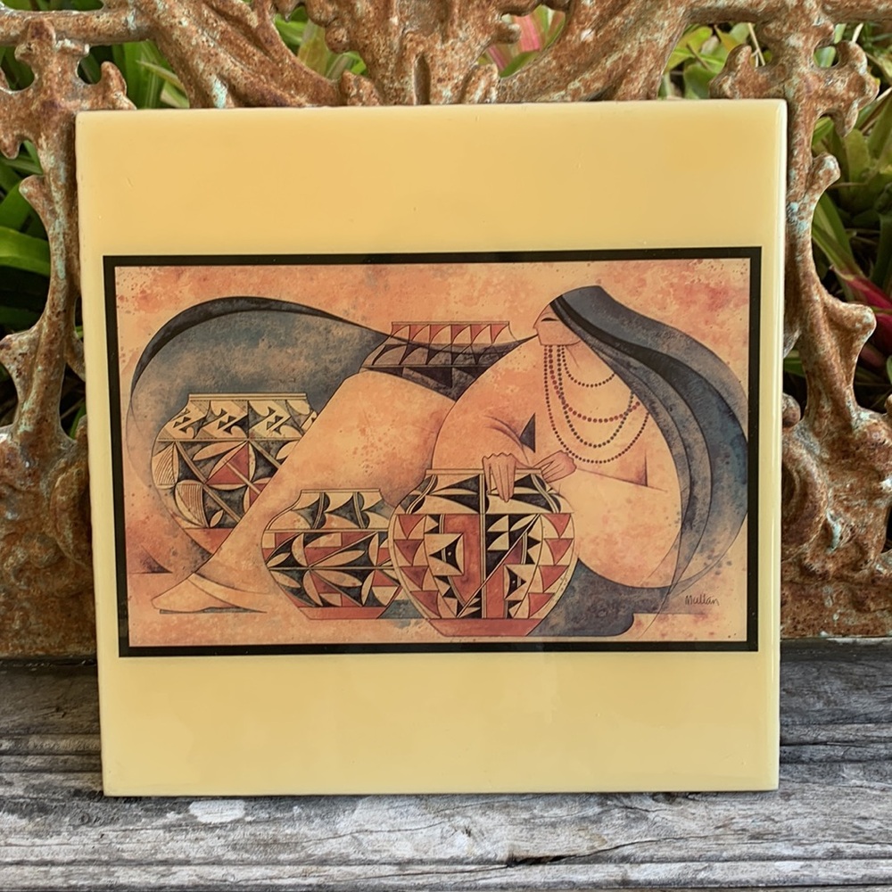 Vintage GE Mullan Ceramic Art Tile - Picture 1 of 8